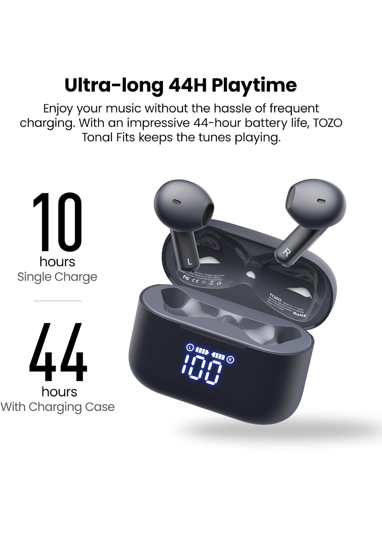 TOZO T10 Bluetooth 5.3 Wireless Earbuds - Additional image 5 - Earbuds from Amazon