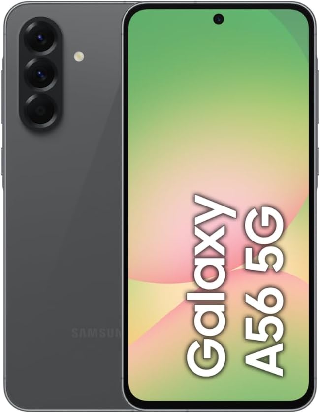 Samsung Galaxy A56 5G, Android Smartphone, 256GB Storage, 8GB RAM, Awesome Graphite, 6x OS Upgrades, Large Display, Long Battery Life (UAE Version)